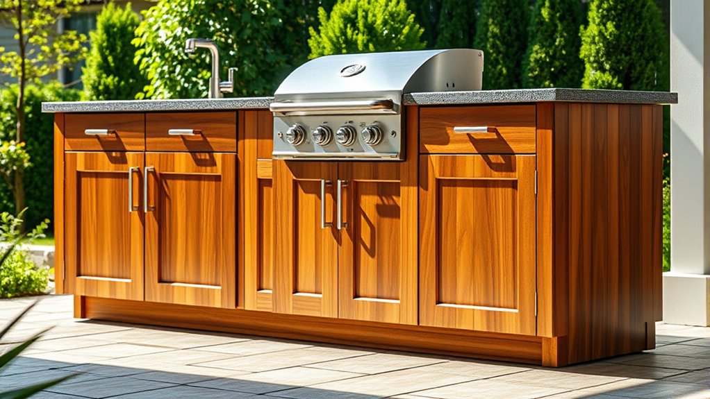 weatherproof outdoor kitchen design
