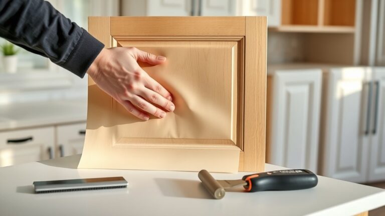 wrap kitchen cabinets securely
